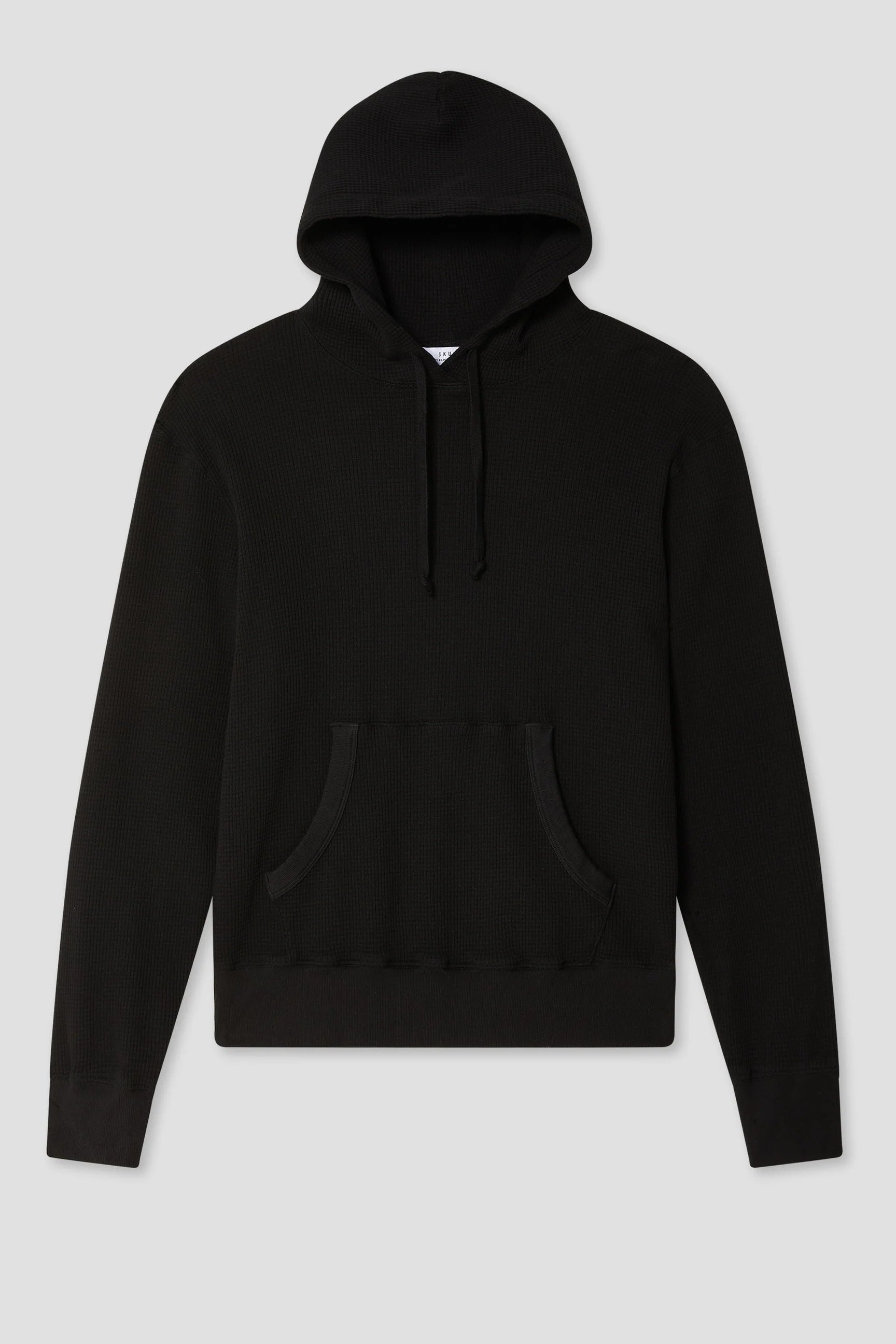 Save Khaki United Waffle Pullover Hoodie - Black