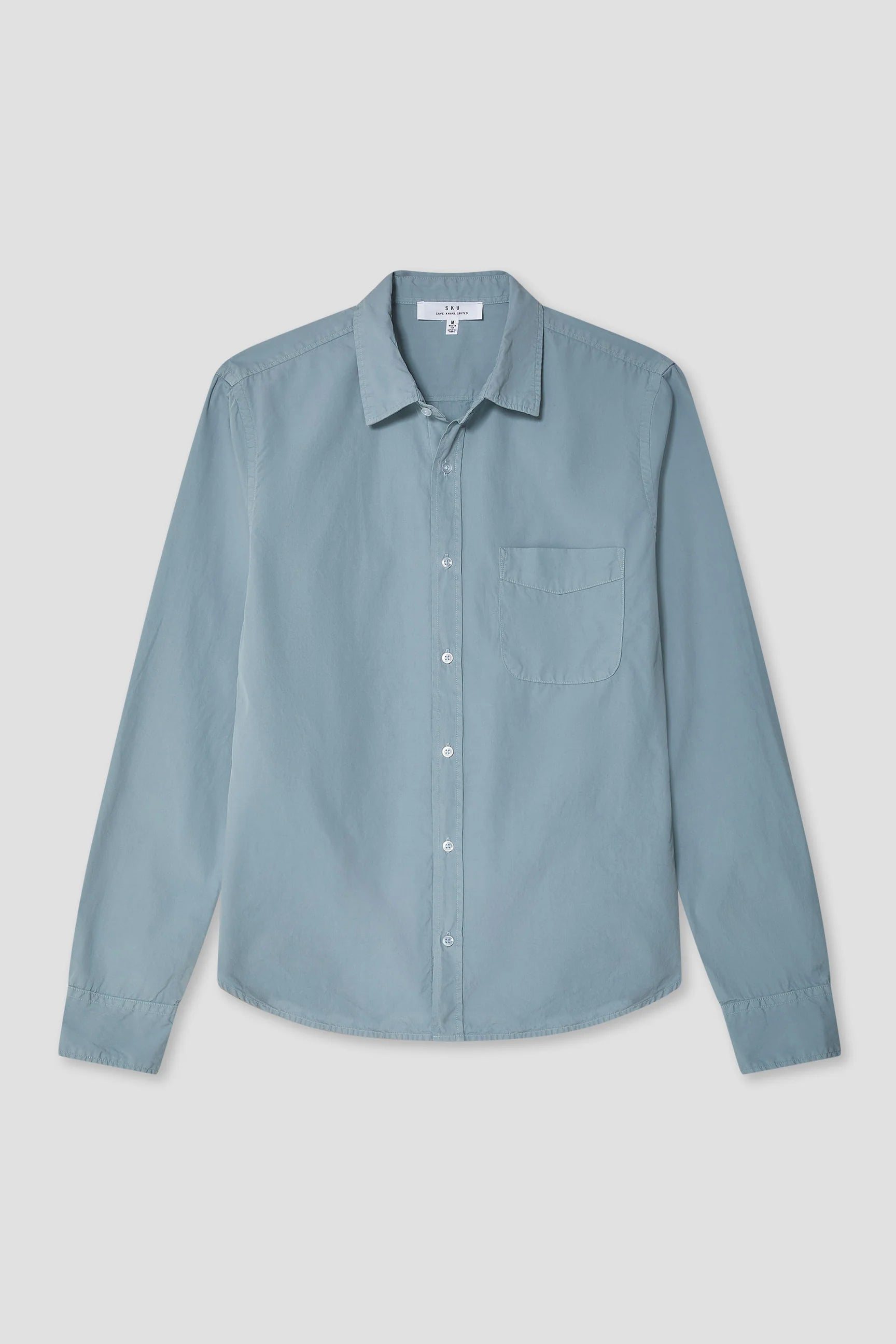 Save Khaki United Poplin Standard Shirt - Surf