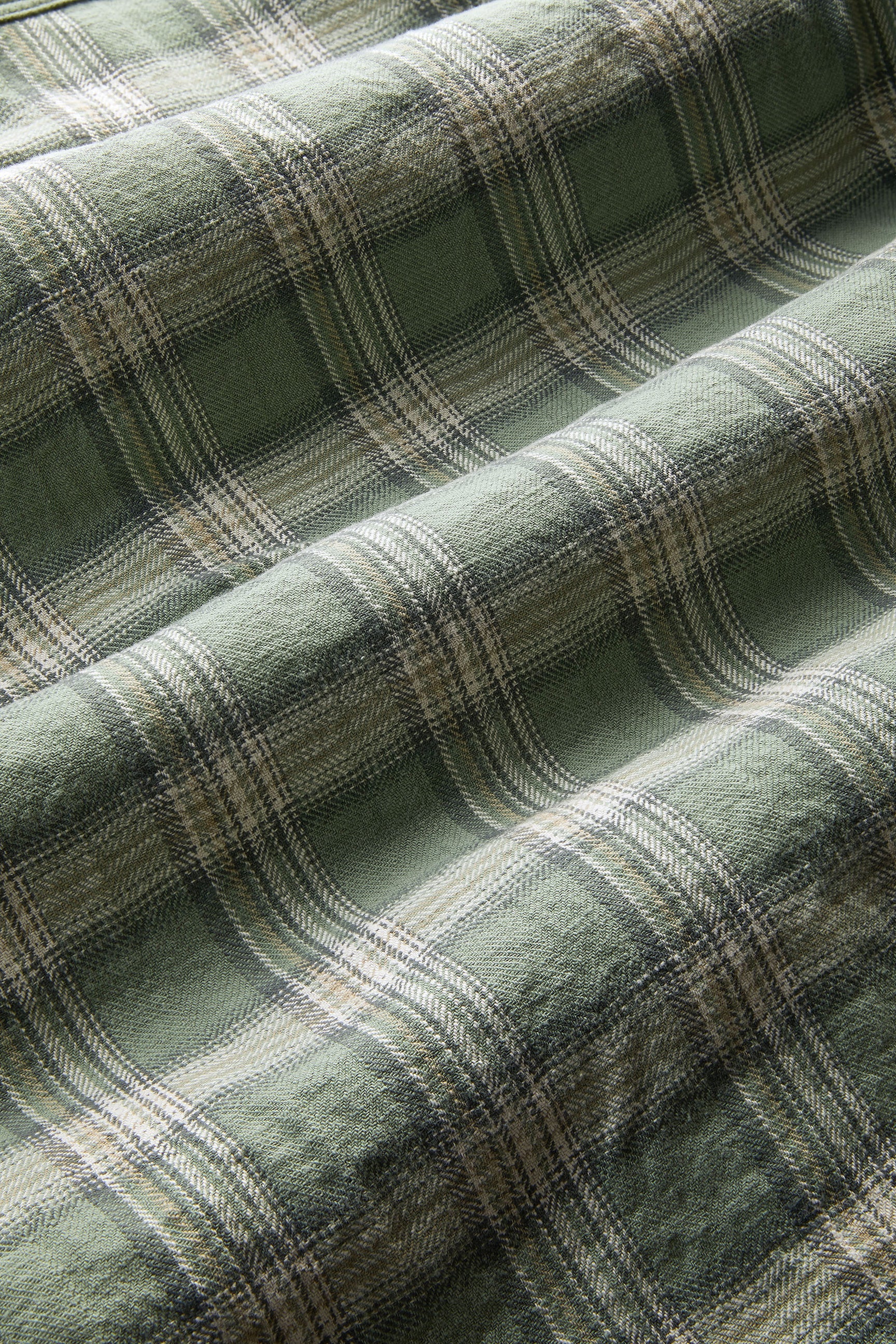 Save Khaki United Vintage Flannel Slub Shirt - Light Green