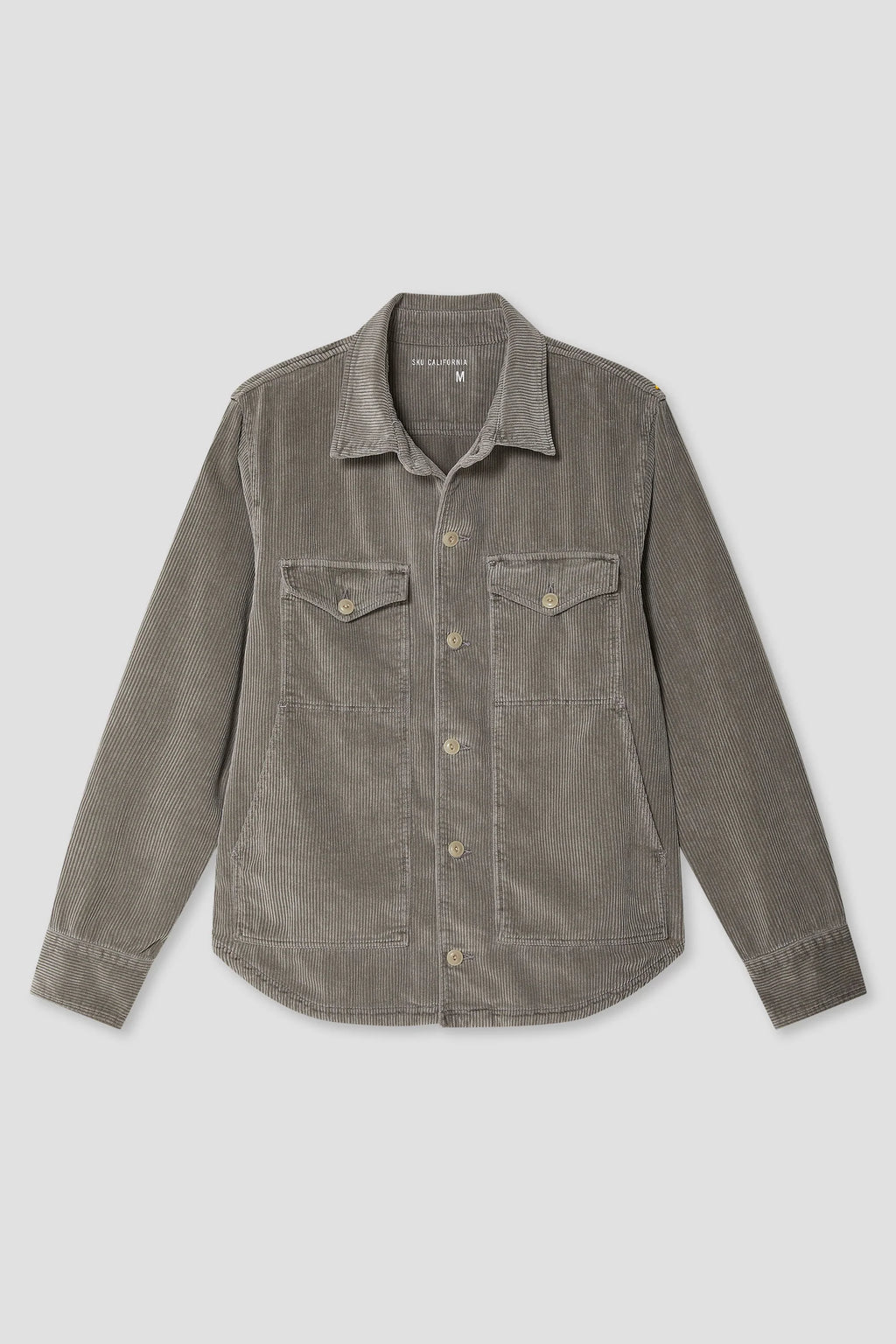 Save Khaki United Wide Wale Corduroy Shirt Jacket - Mocha Brown