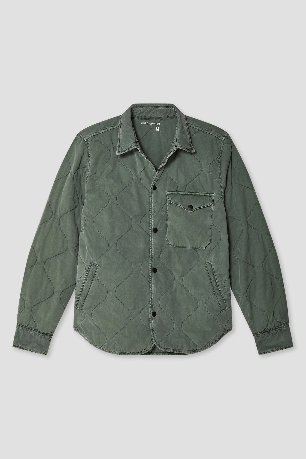 Save Khaki United Flight Quilted Shirt Jacket - Surplus