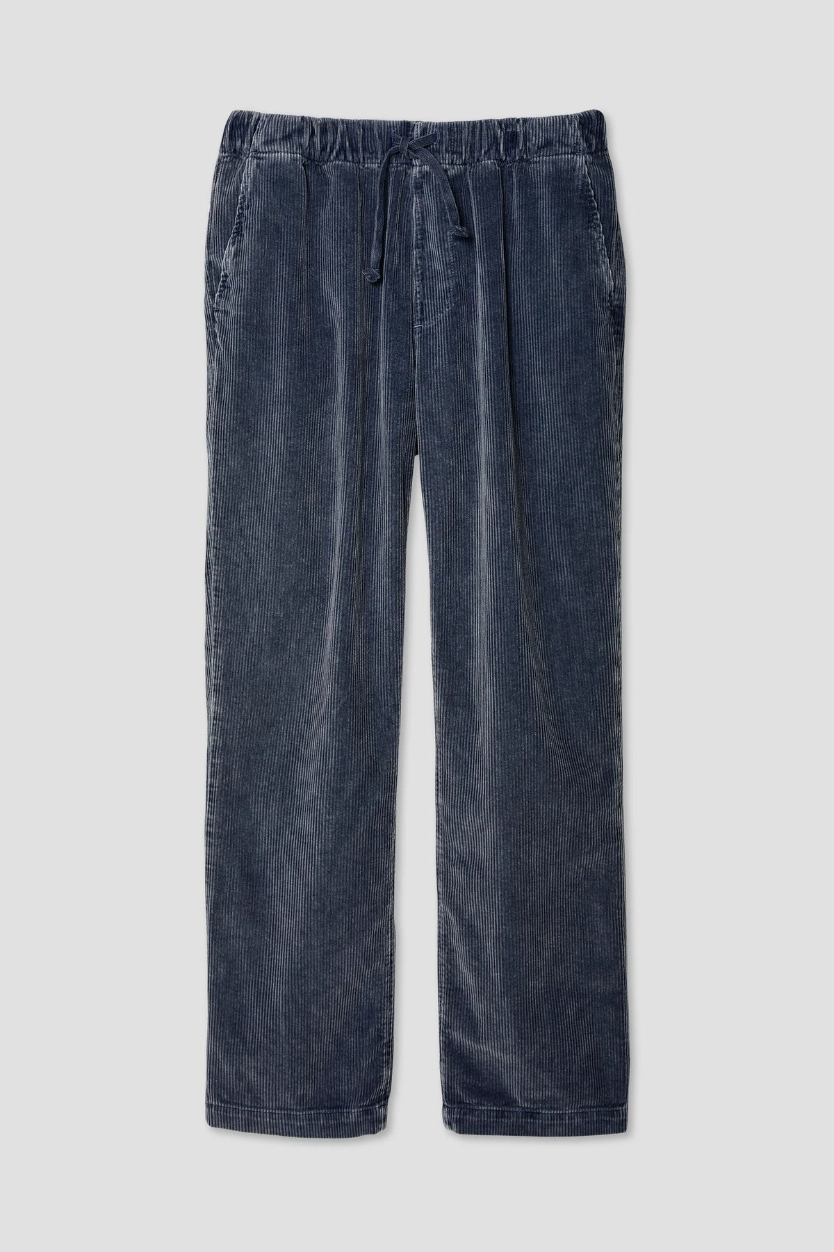 Save Khaki United Wide Wale Cord Easy Chino  - Faded Navy