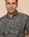 Sid Mashburn BC Button Down Sport Shirt - Ink / Multi Floral Corduroy