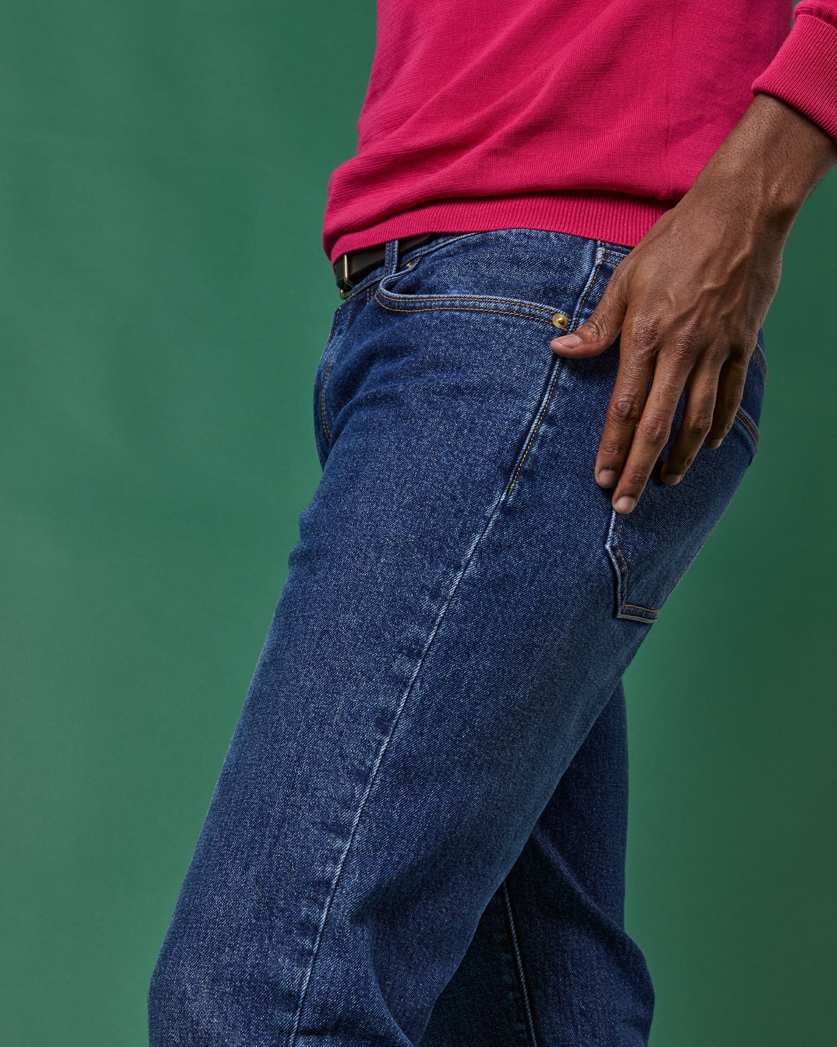 Sid Mashburn Clift Straight Leg Jean  - Medium Wash