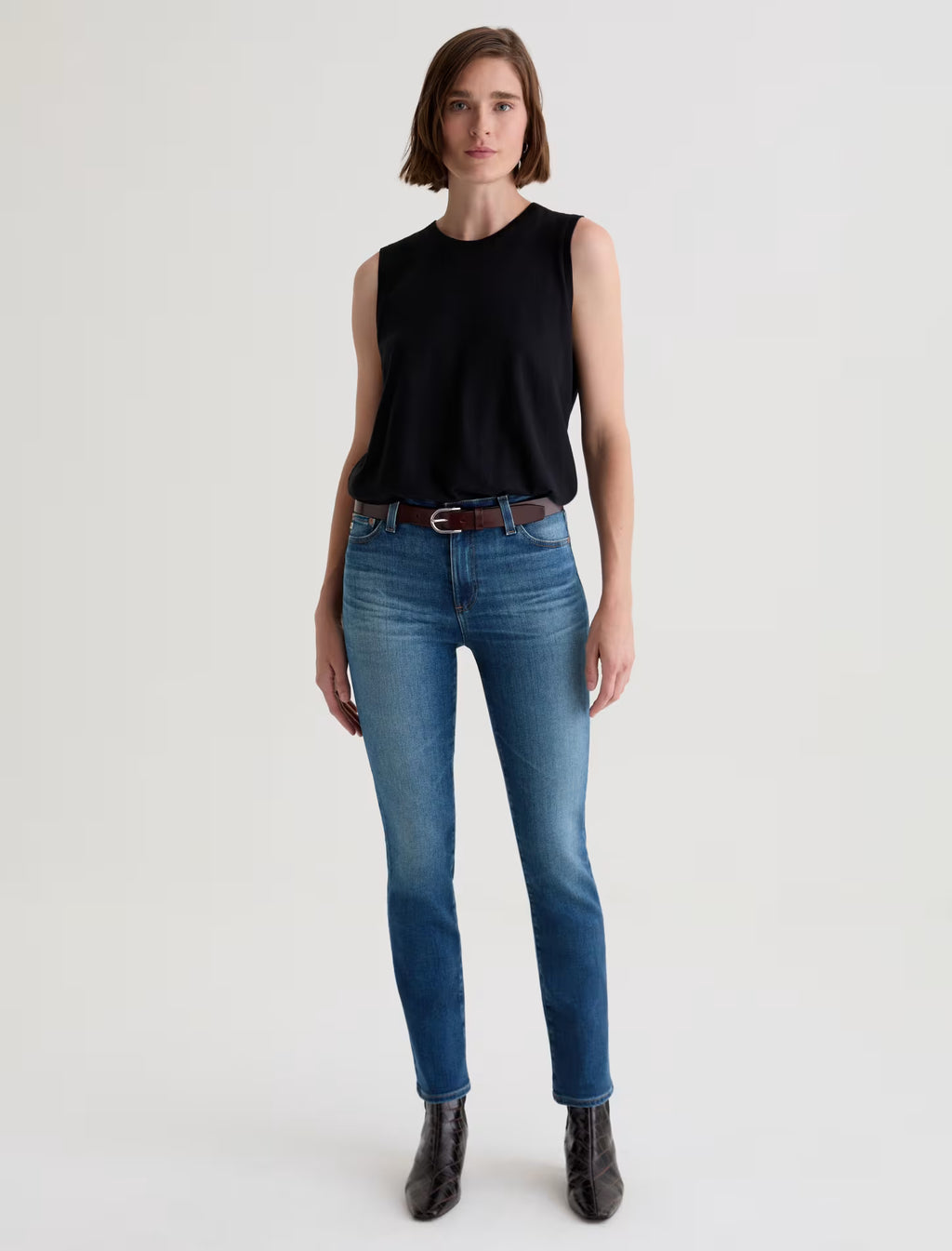 AG Mari Mid Rise Slim Straight - 12 Years Assumption