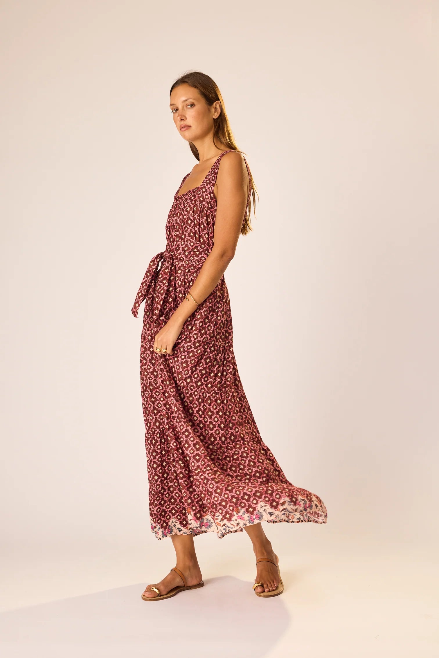 natalie martin dress Natalie Martin Tiffany Dress ~ Chiffon Watercolor Dove main image 0