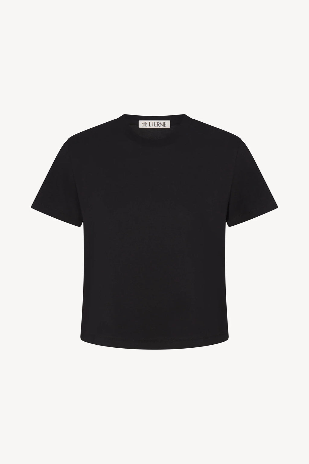ÉTERNE Short Sleeve Boxy Tee  - Black