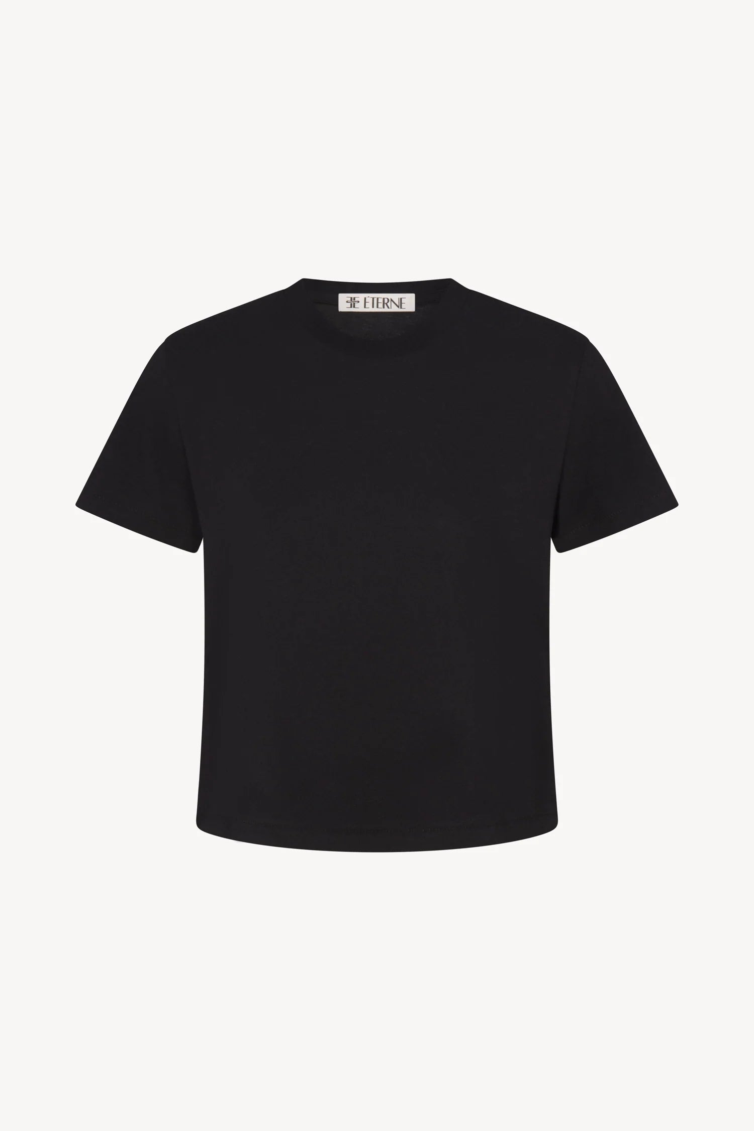 ÉTERNE Short Sleeve Boxy Tee  - Black