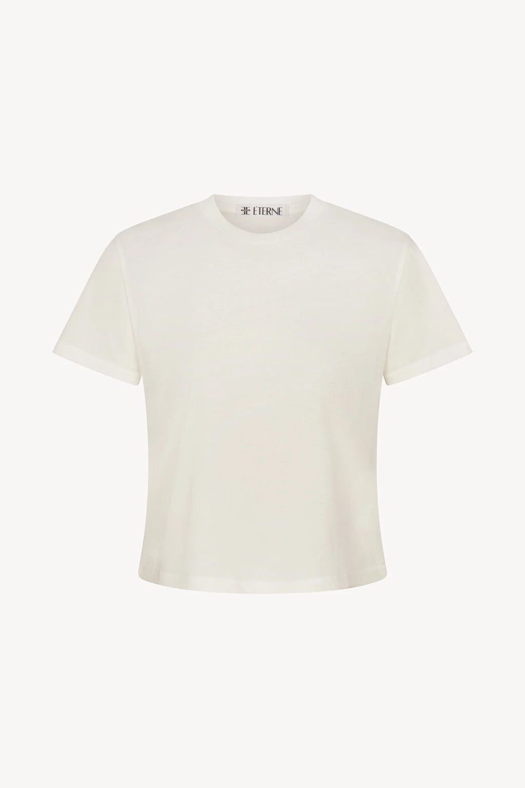 ÉTERNE Short Sleeve Boxy Tee - Ivory