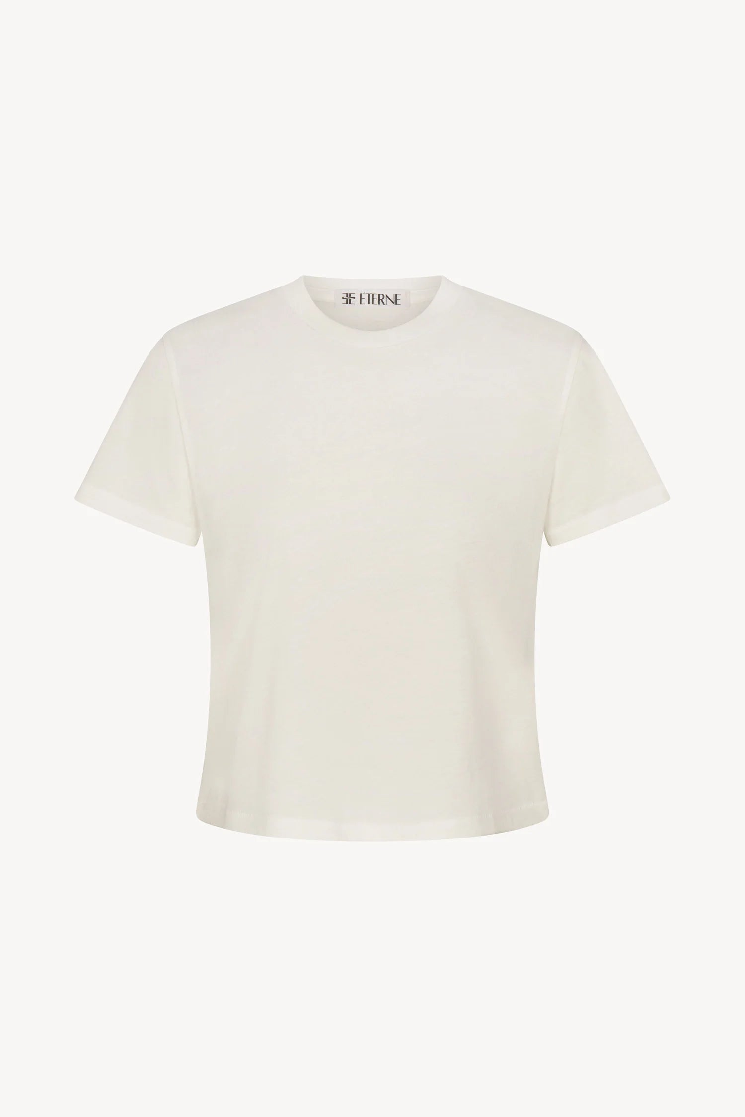 ÉTERNE Short Sleeve Boxy Tee - Ivory