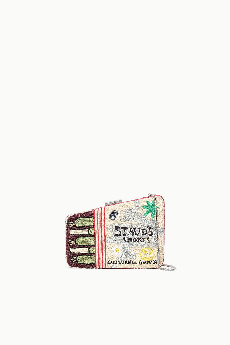 Staud Carmella Beaded Clutch California Grown