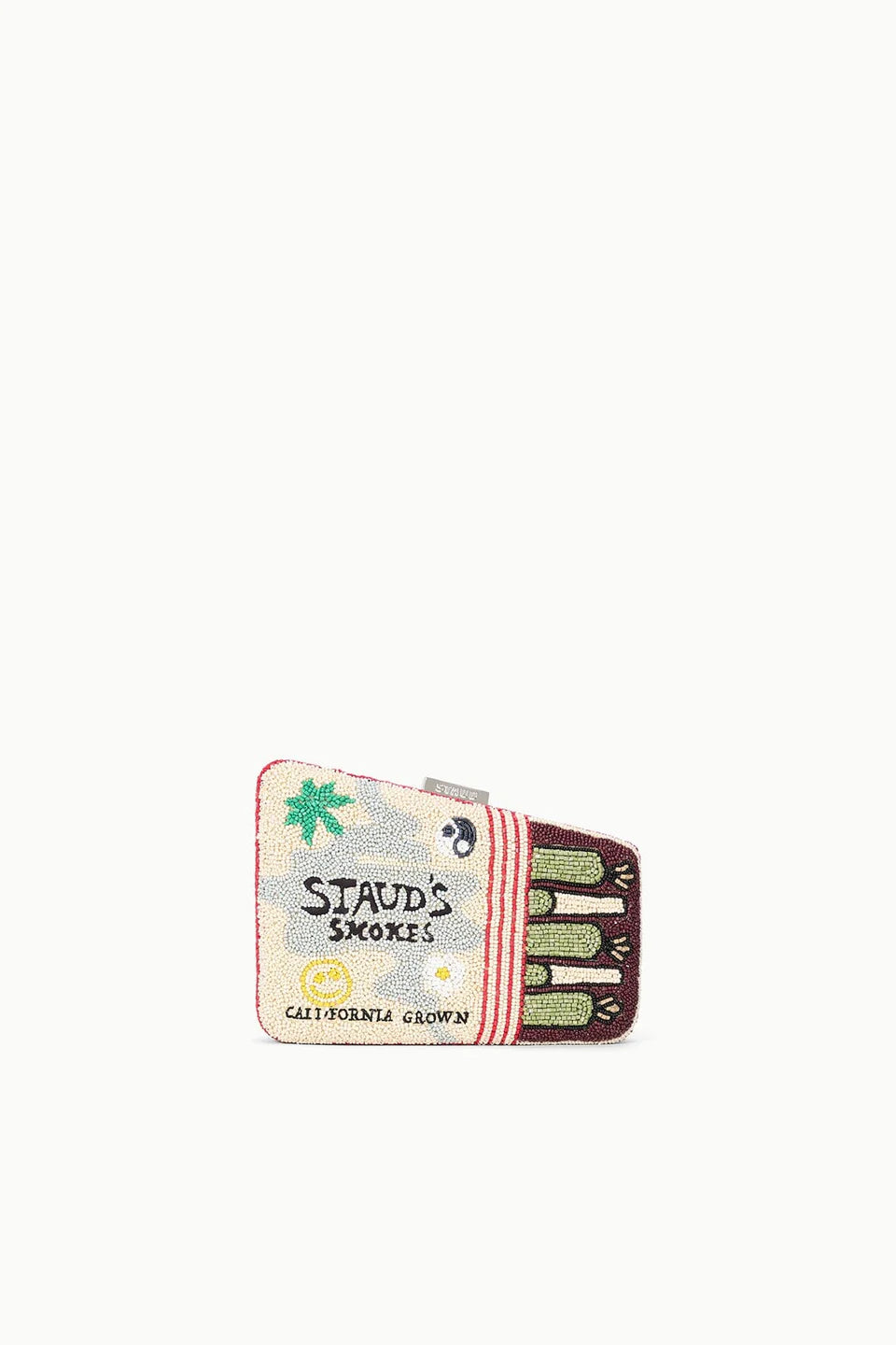Staud Carmella Beaded Clutch California Grown
