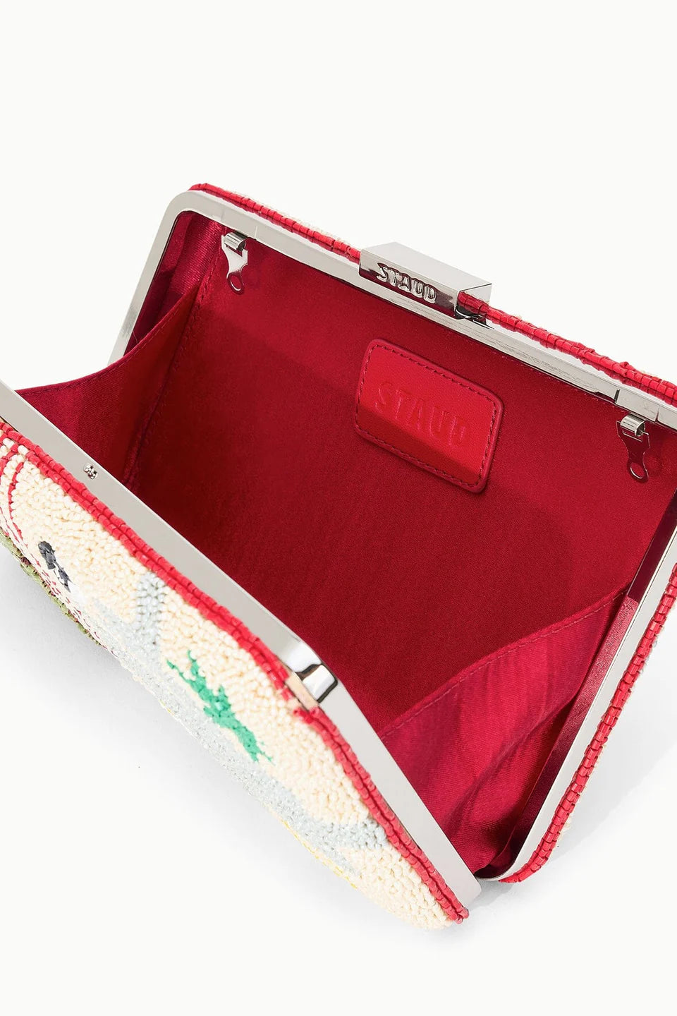 Staud Carmella Beaded Clutch California Grown