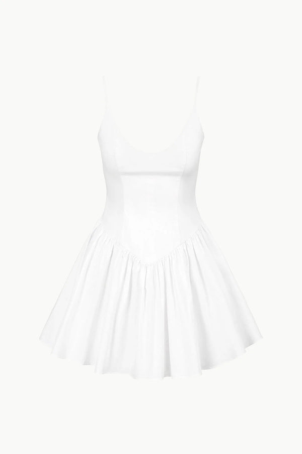 Staud Dena Mini Dress White