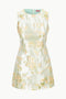 Staud Garden Dress Metallic Bloom