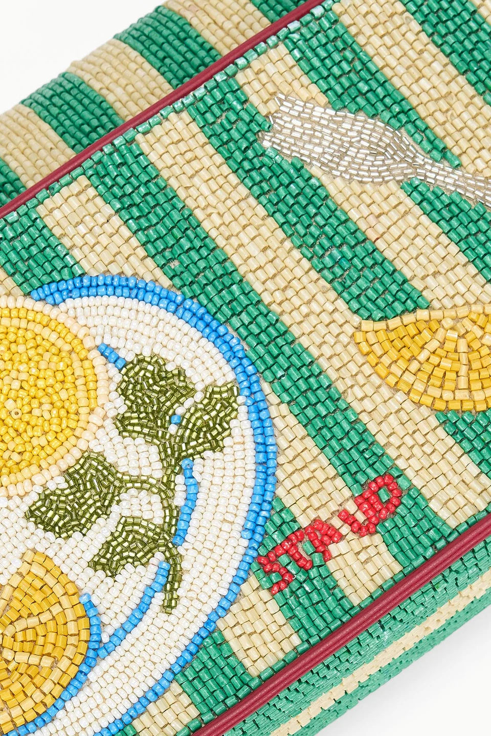 Staud Tommy Beaded Bag Summer Lobster