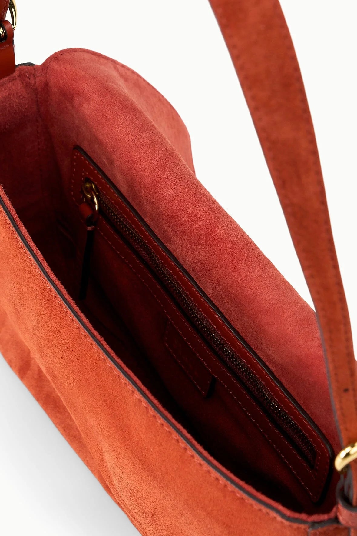 Staud Harlow Bag Auburn Suede