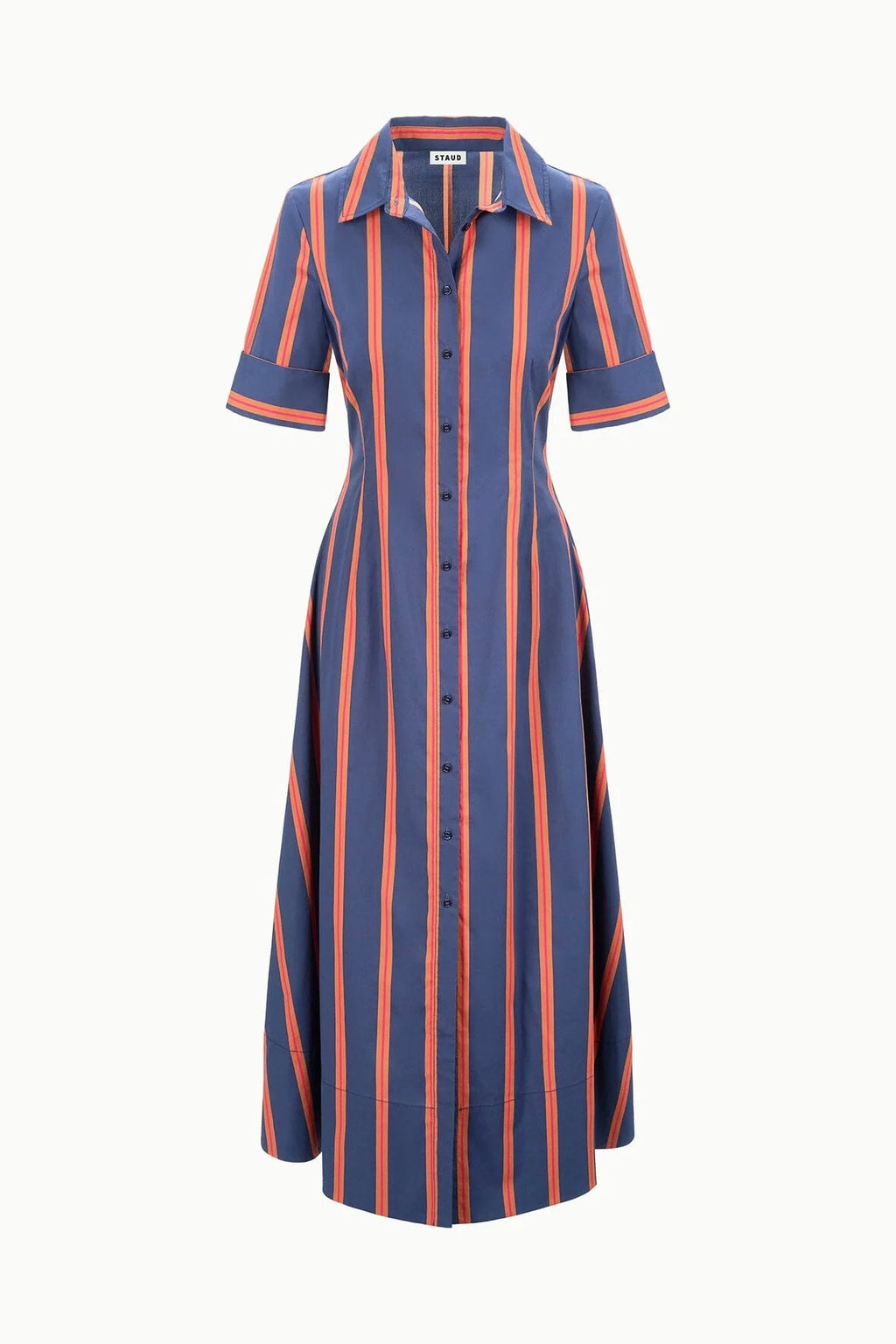 Staud Joan Dress - Railroad Stripe