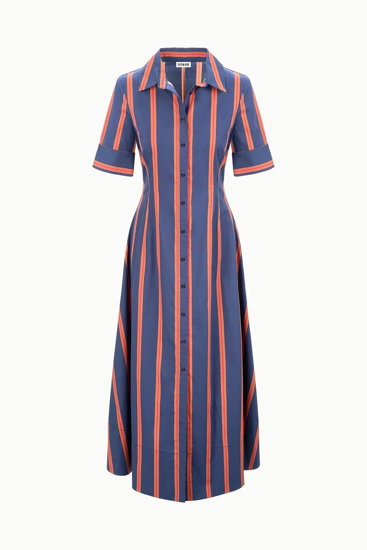 Staud Joan Dress - Railroad Stripe