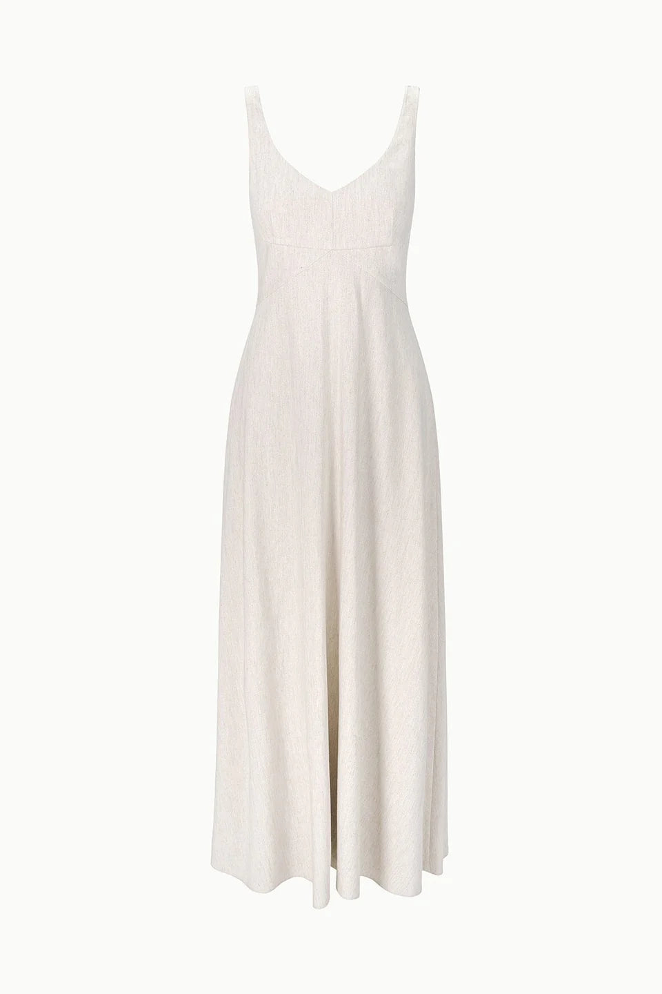 STAUD, Madison Linen Dress in Natural, Size 8
