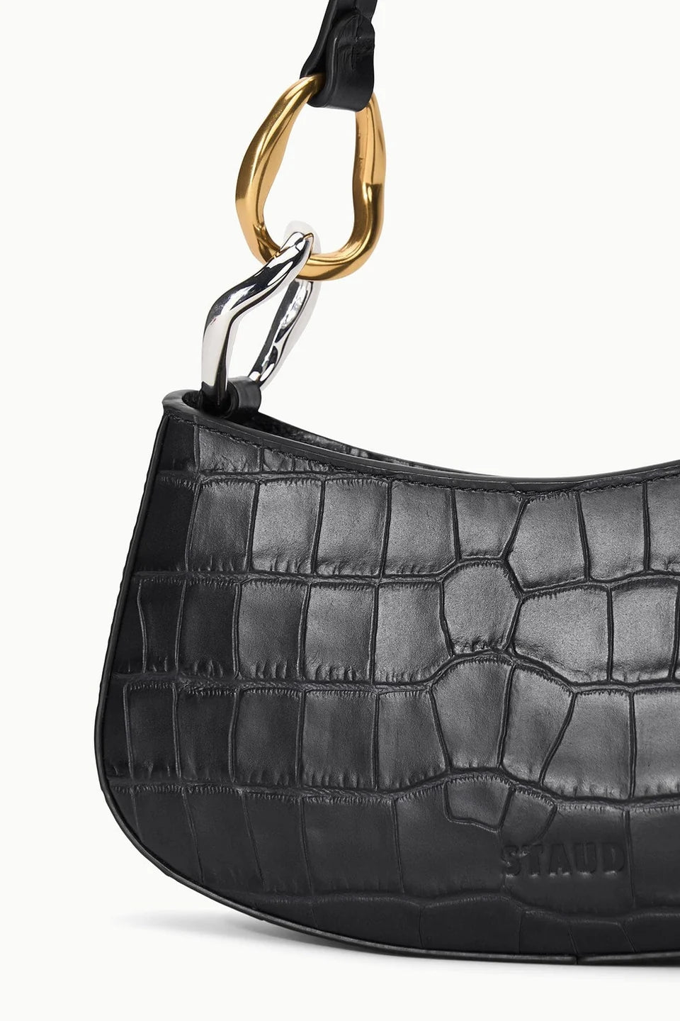 Staud Ollie Bag - Black Croc