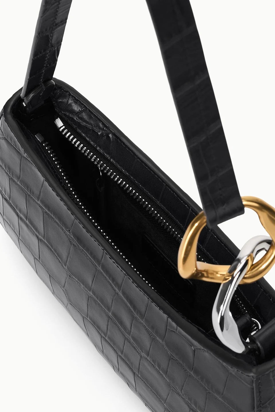 Staud Ollie Bag - Black Croc