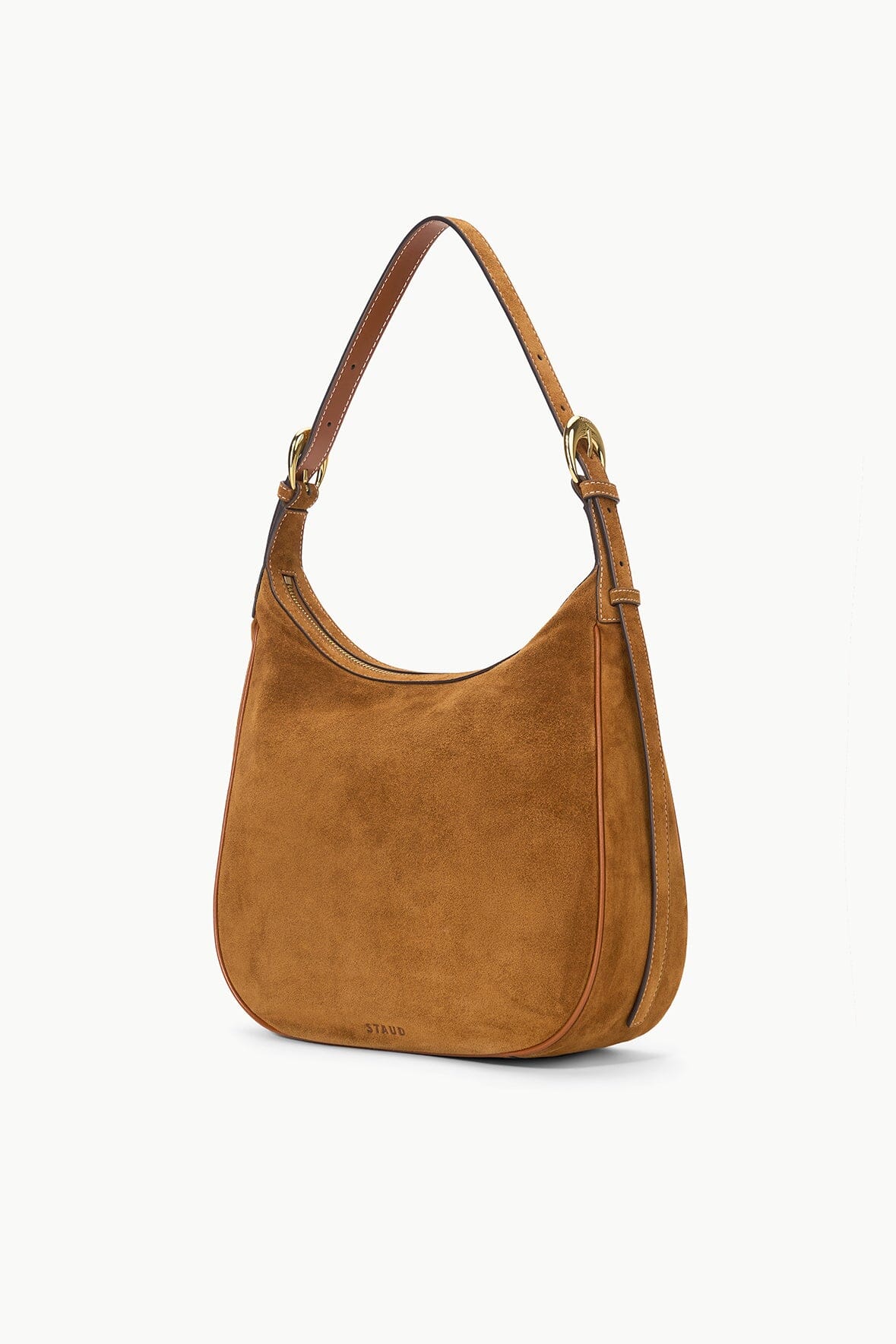 Staud Pine Hobo Tan Suede