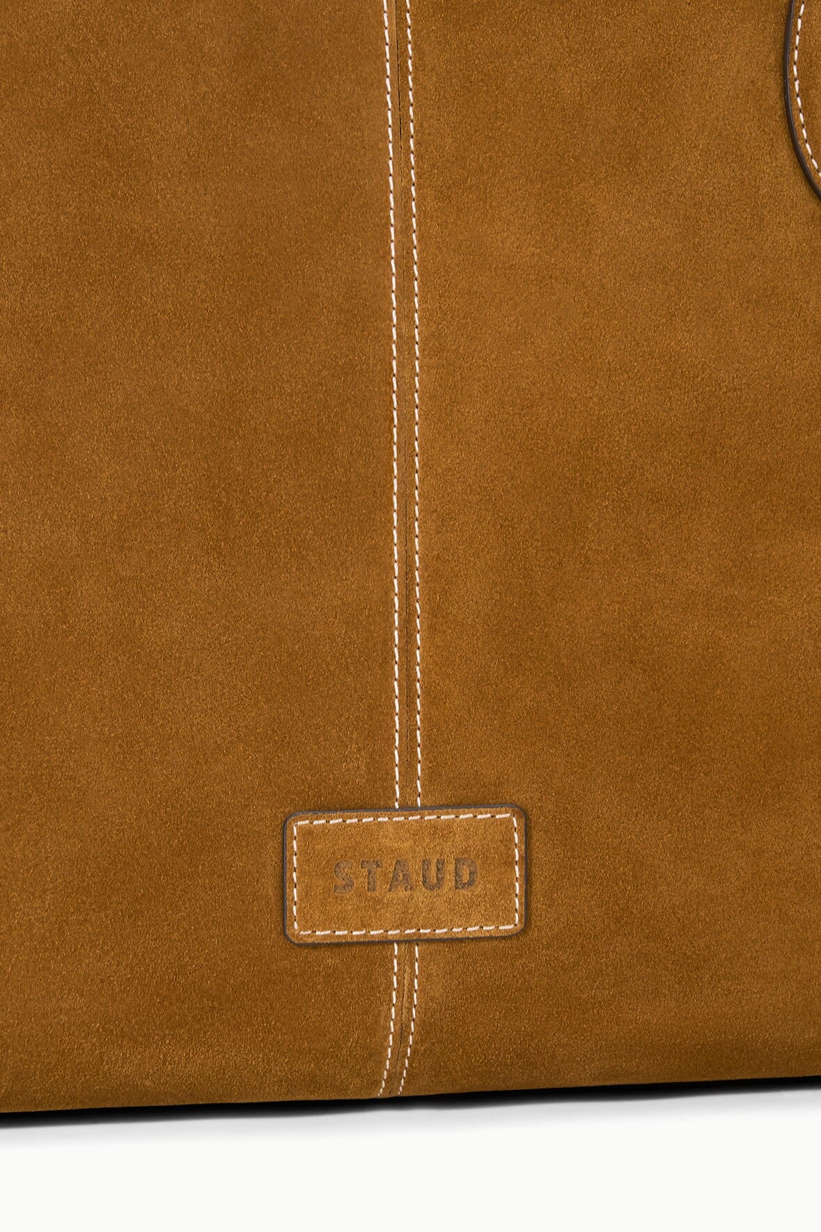 Staud Piper Tote Tan Suede
