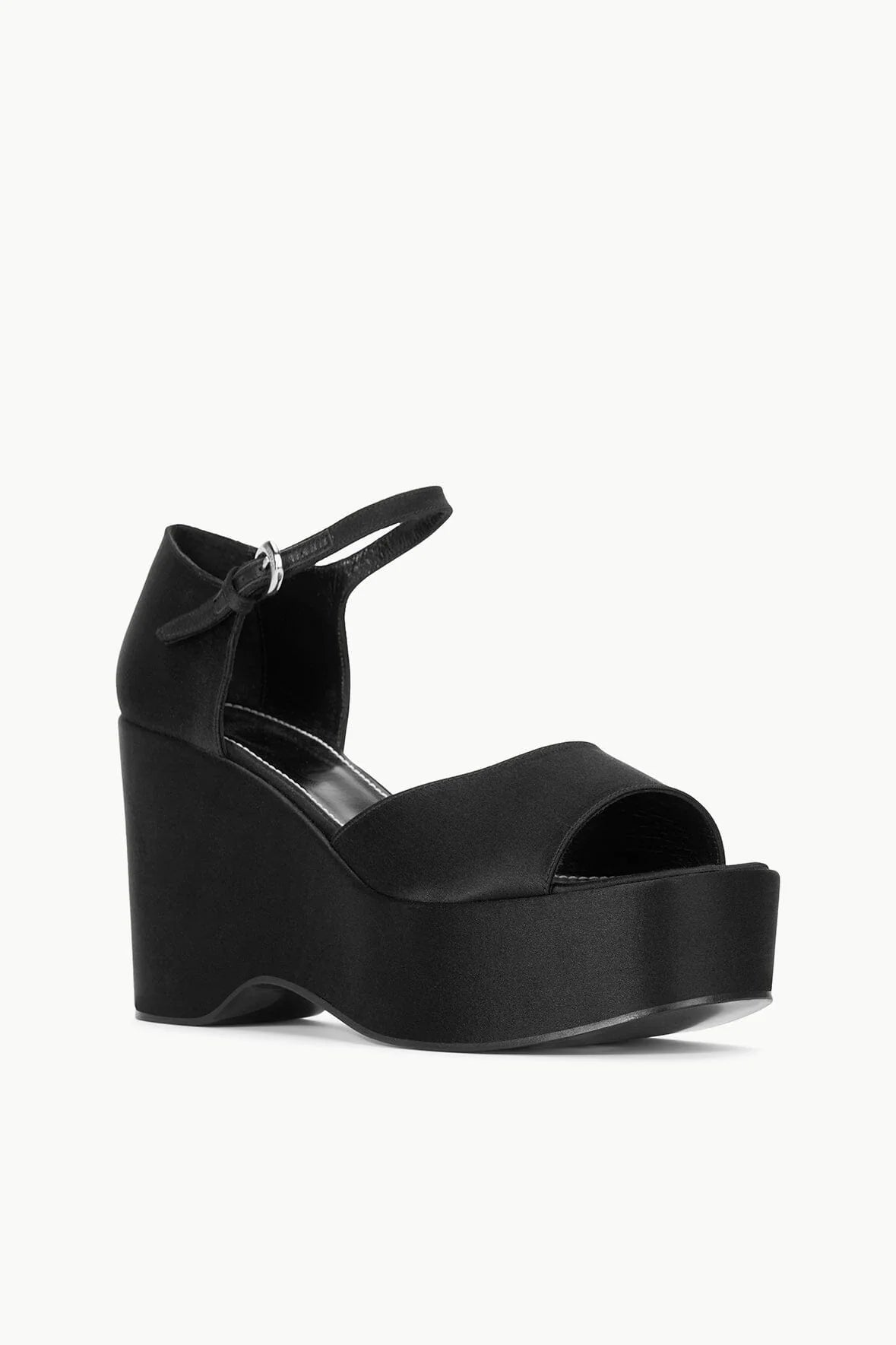 Staud Stella Platform Sandal  - Black