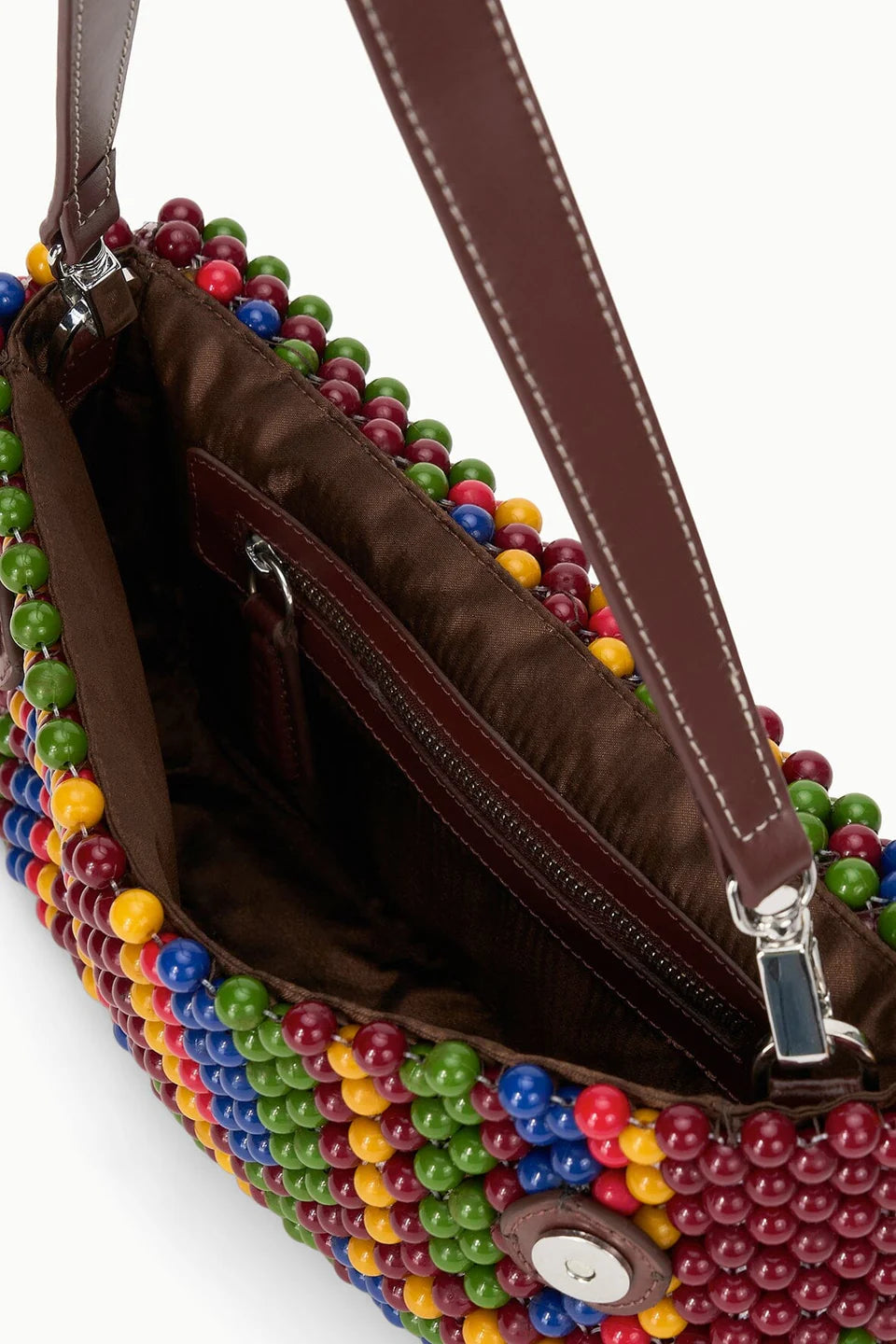 Staud Timmy Shoulder Bag Jungle Stripe