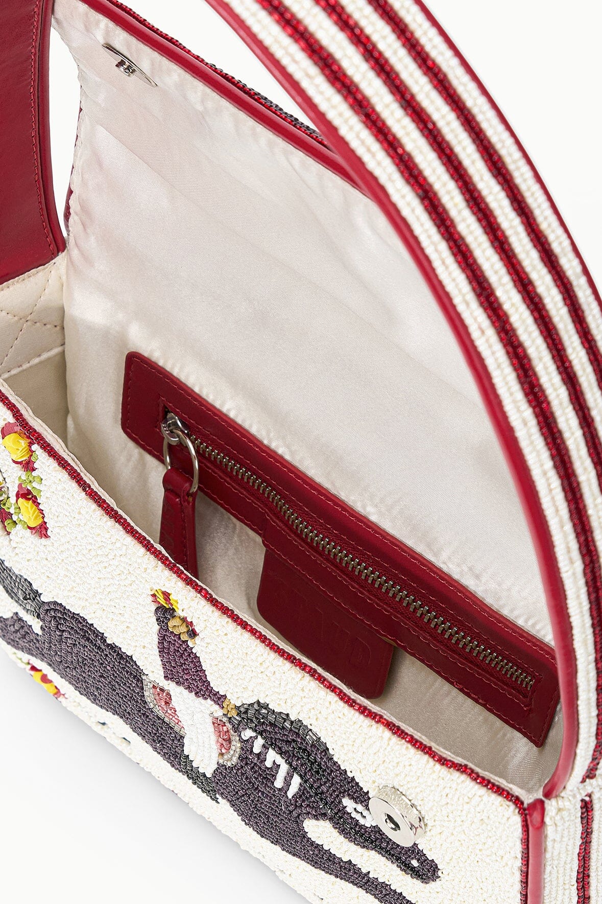 Staud Tommy Beaded Bag Derby