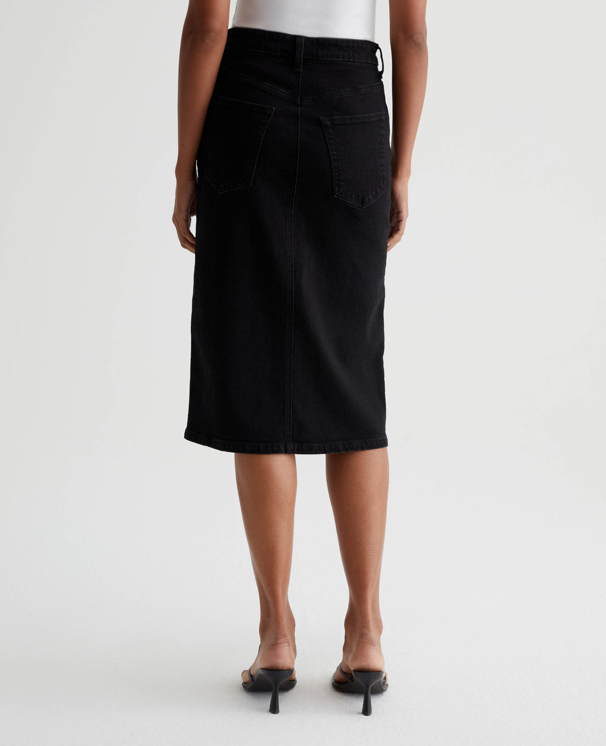 AG Tefi Denim Skirt -Black Cast