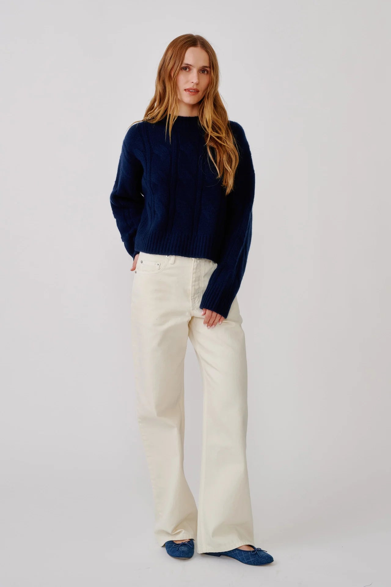 Sablyn Tristan Cashmere Crewneck | Midnight Navy