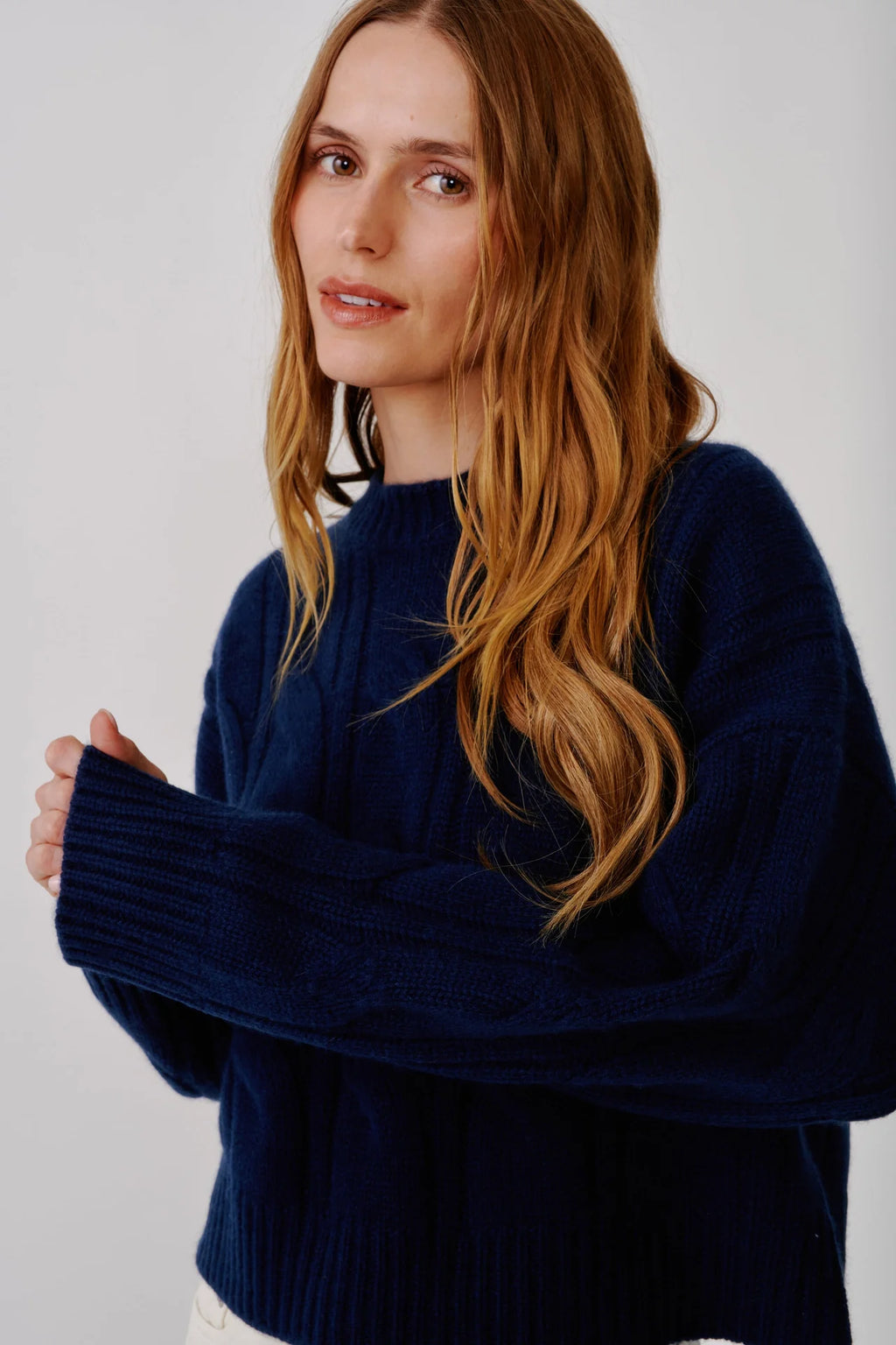 Sablyn Tristan Cashmere Crewneck | Midnight Navy