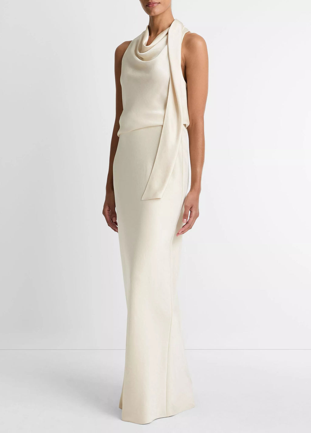 Vince satin Bias Column Skirt -Bona