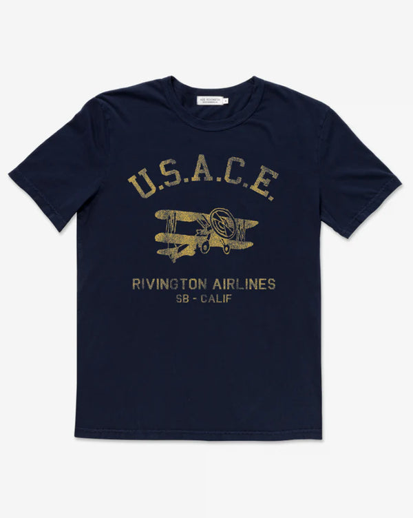 Ace Rivington Supima Tee - Crewneck SS - USACE Navy