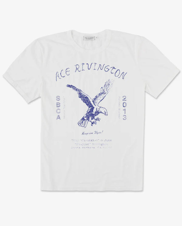 Ace Rivington Supima Tee - Crewneck SS - Legend Eagle Chalk