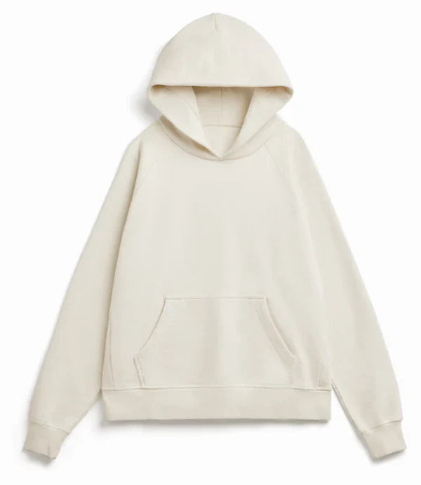 Ace Rivington Super Heavyweight Hooded Sweatshirt - Organic Cotton - Off White