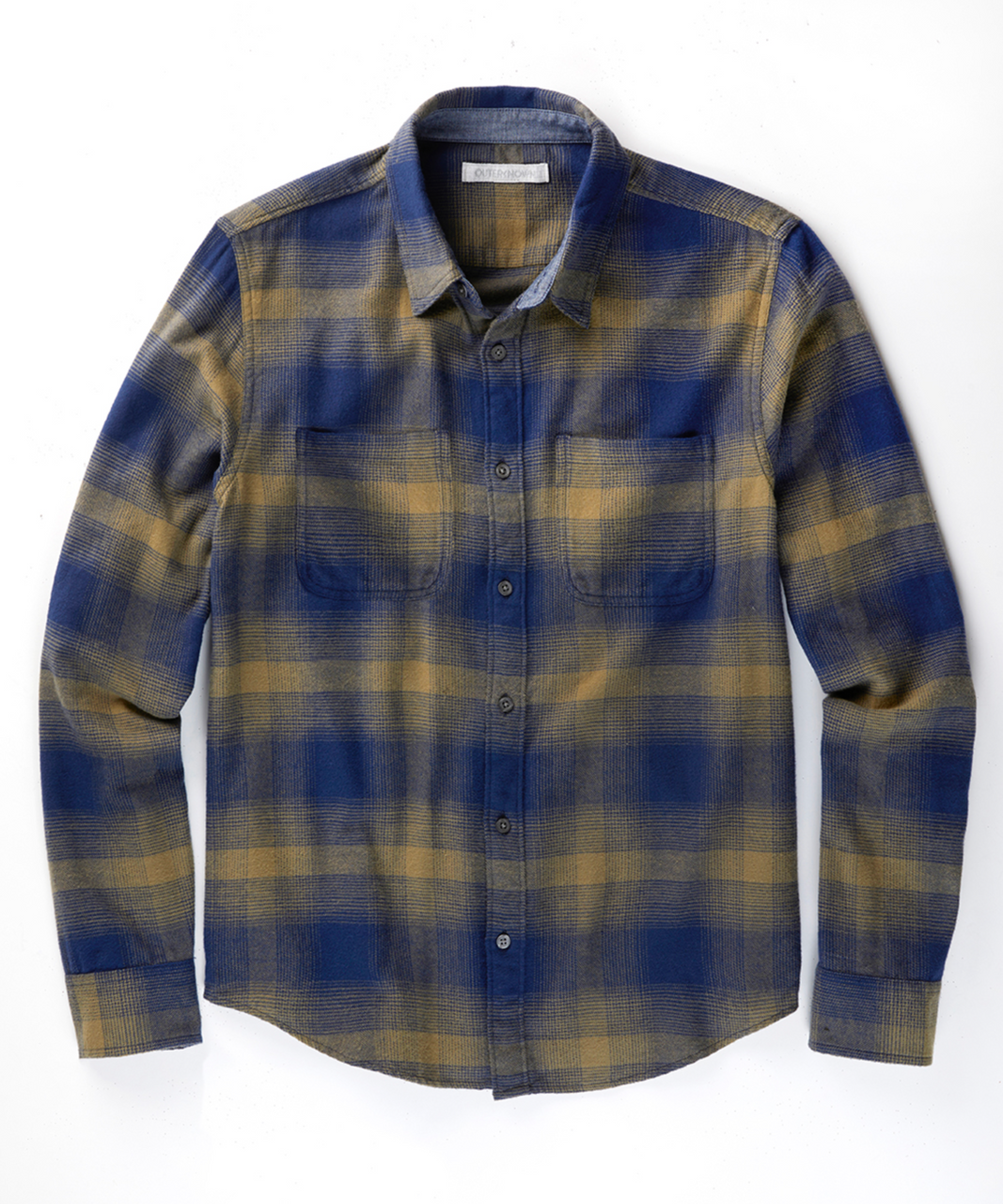 Outerknown Transitional Flannel Shirt - Marine Seacape