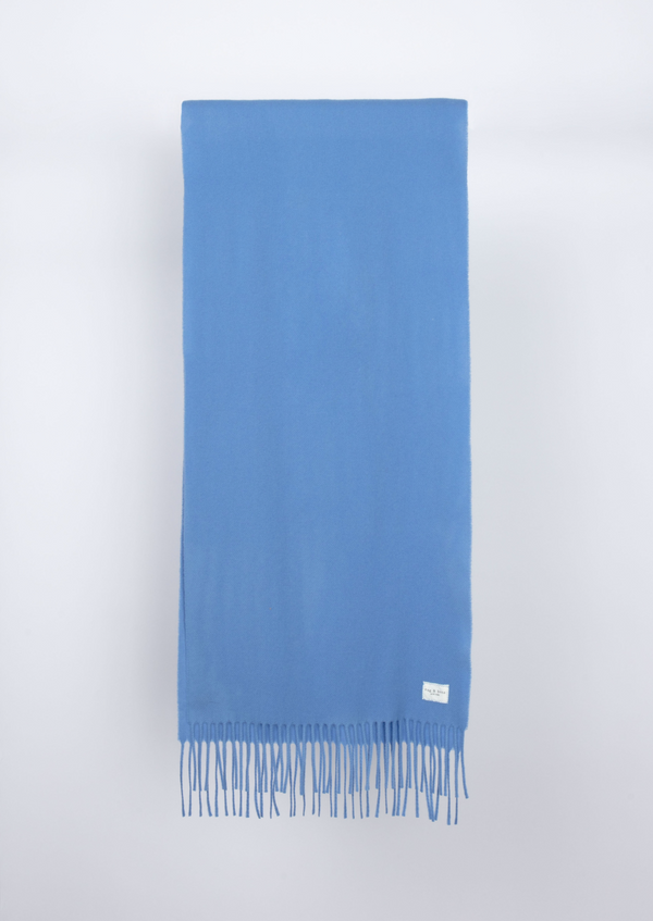 Rag & Bone Addison Skinny Wool Scarf - Recycled Wool Retro Blue