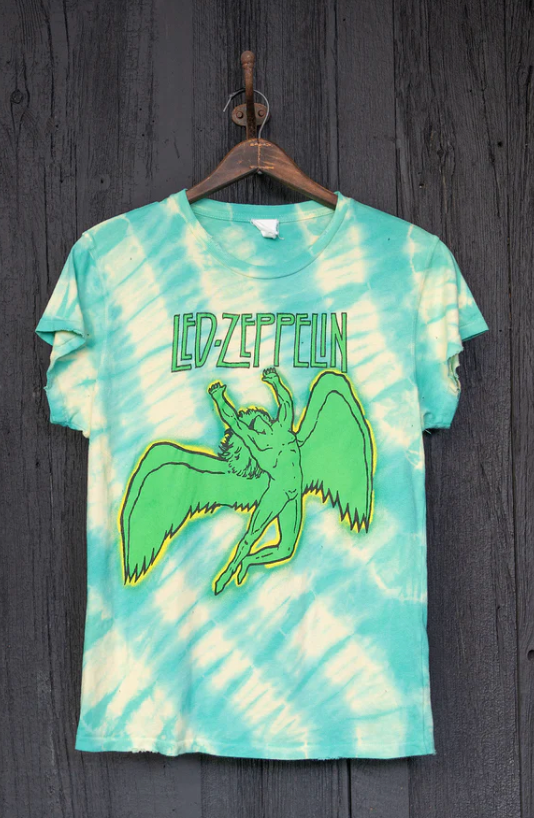 MadeWorn Led Zeppelin Crew Tee in Mystic Tie Dye