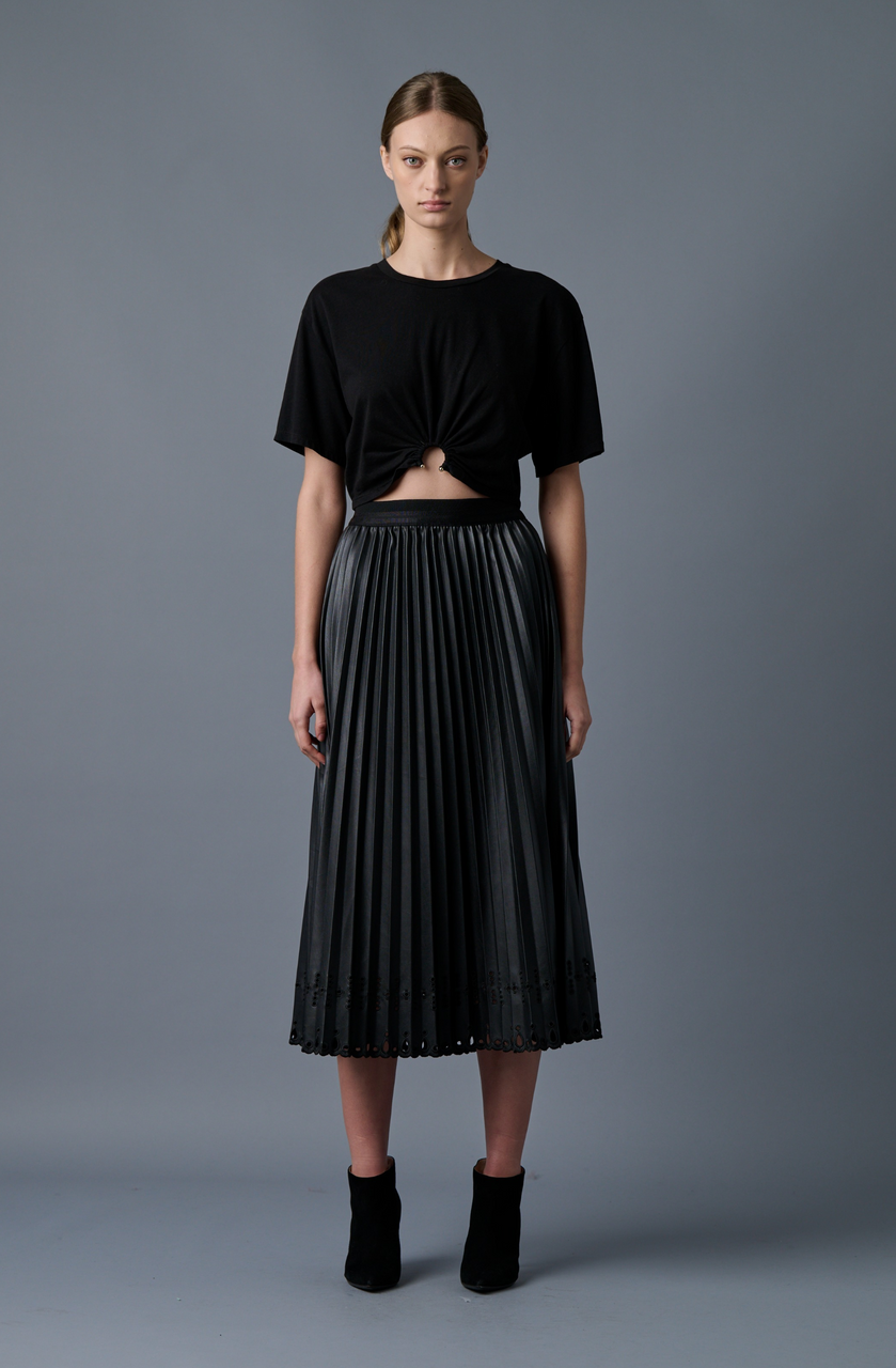 Le Superbe Pleats To Meet You Skirt - Black