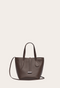 Little Liffner Sprout Tote Mini  - Dark Brown Leather