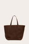 Little Liffner Sprout Tote - Dark Brown Suede