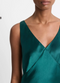 Vince V-Neck Maxi Slip Dress - Jade