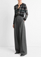 Vince Italian Microcheck High-Rise Trouser