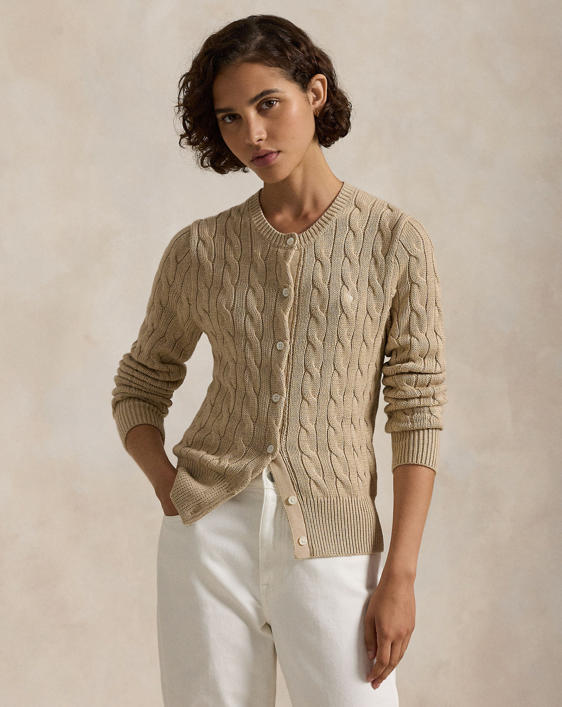 Polo Ralph Lauren Cardigan - Light Saddle Heather