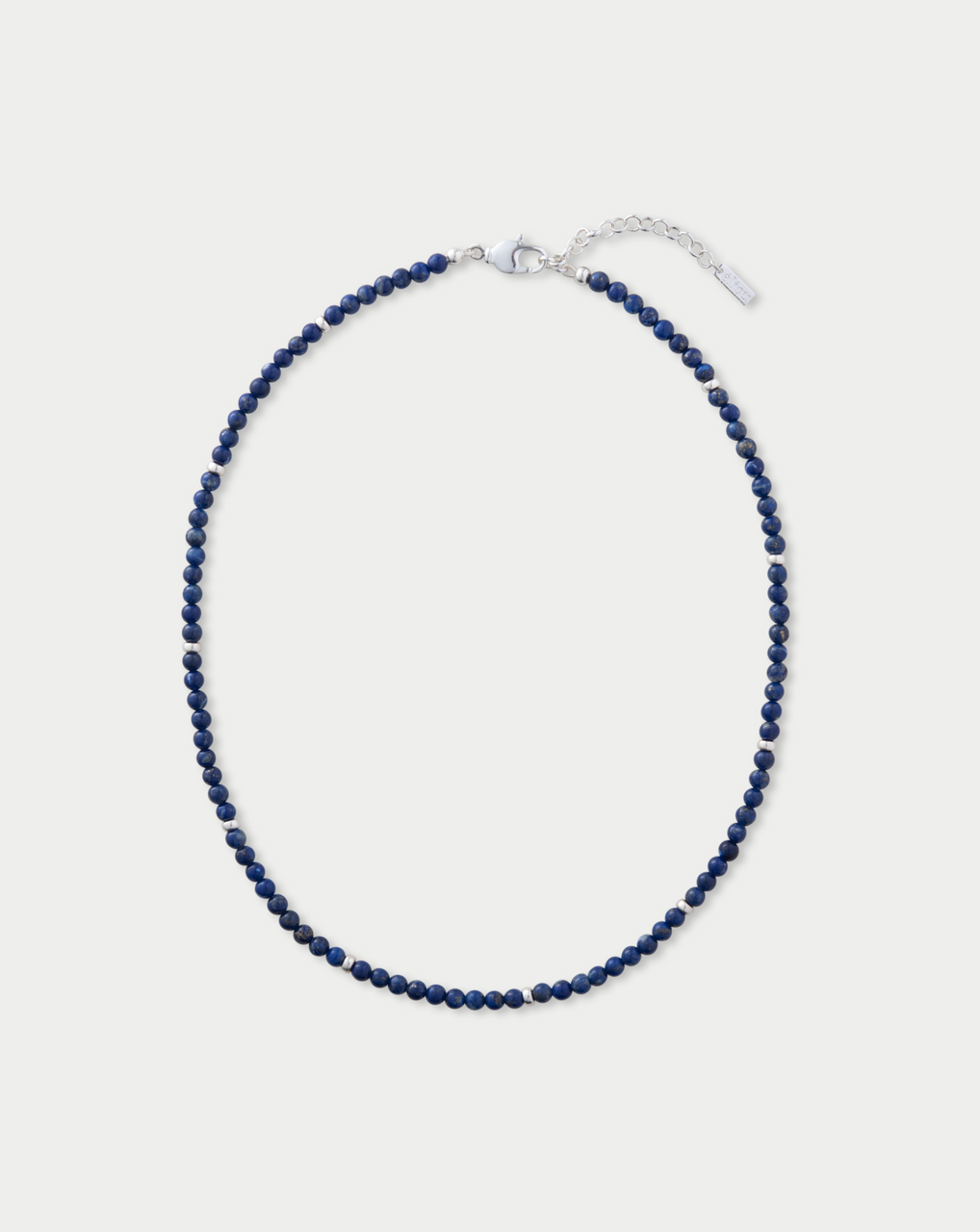 éliou Armie Necklace - Silver Lapis