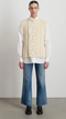 B Sides Hand Knit Gilet  - Natural Wool