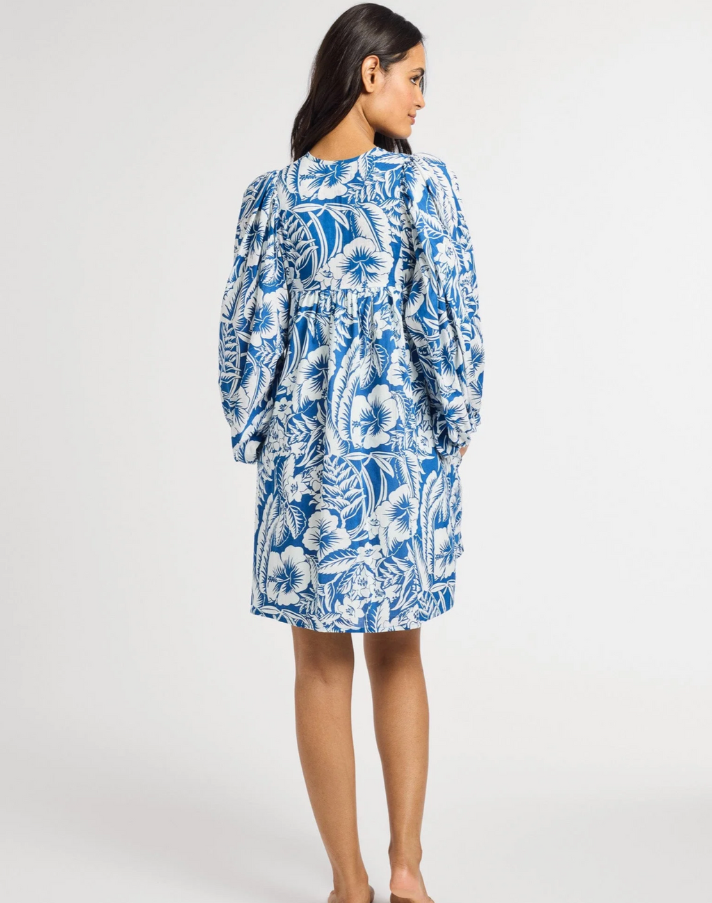Mille Daisy Dress - Blue Hibiscus